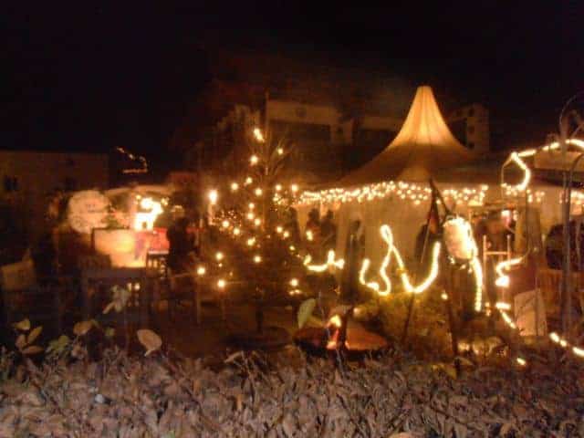 Festive atmosphere at the Christmas market.